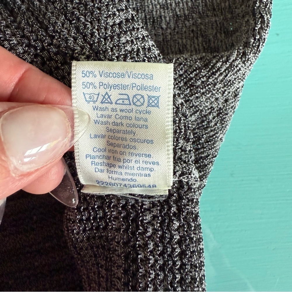 Dorothy Perkins Gray Ribbed Fitted Tank Top - Picture 6 of 10